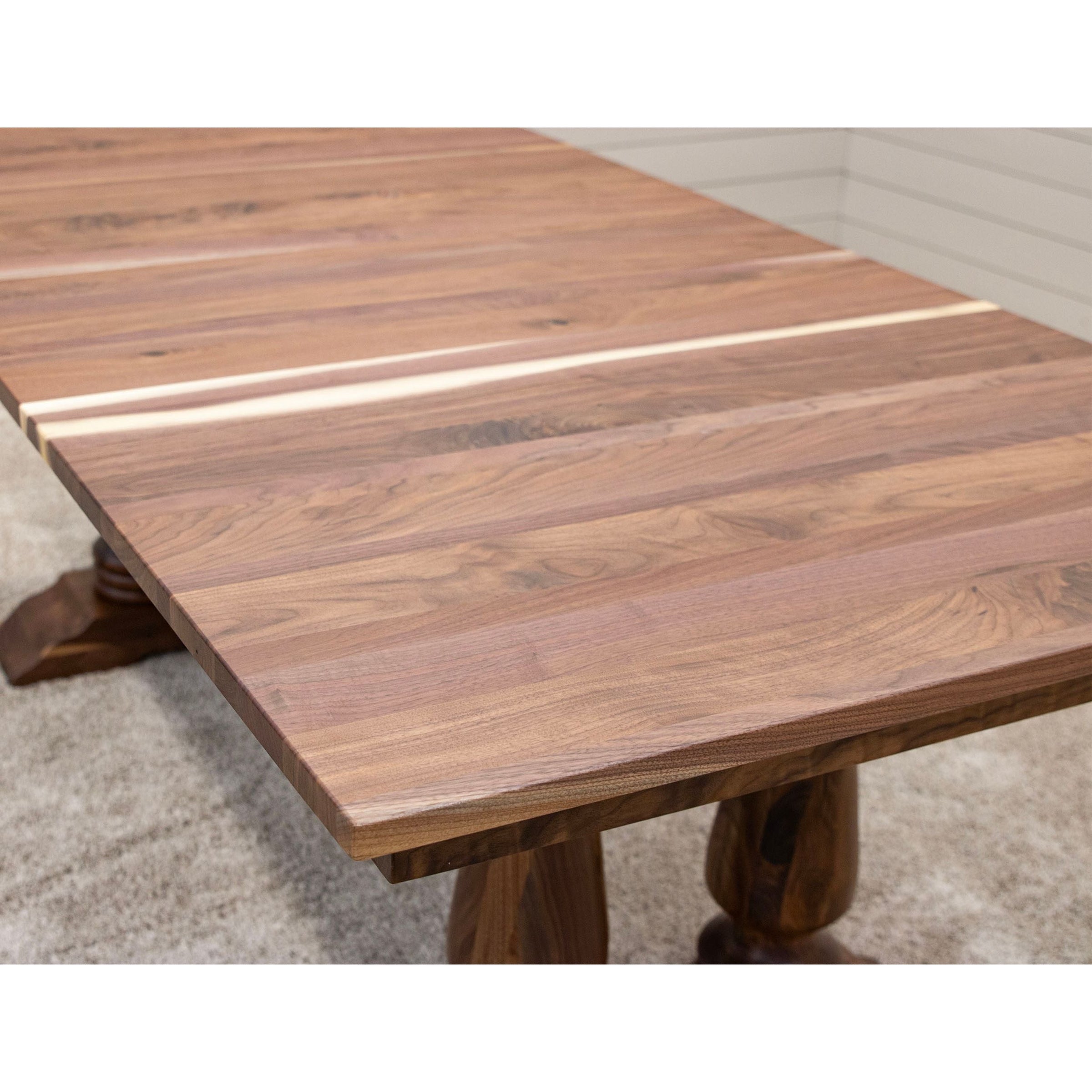 Anderson Walnut Wood Extending Dining Table | NAT