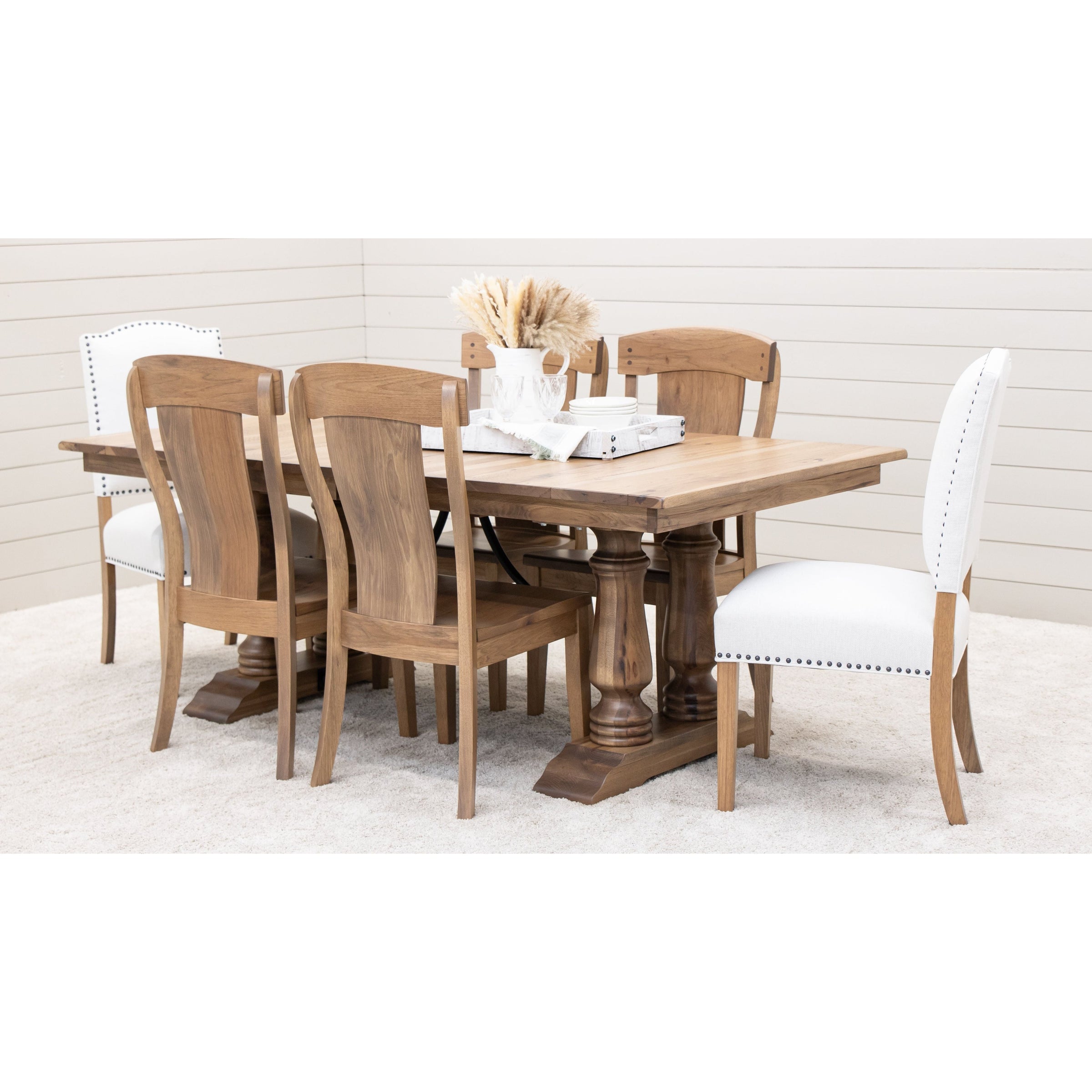 Anderson Hickory Wood Extending Dining Table | WB