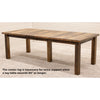 Amish Bayford Reclaimed Wood Extending Dining Table