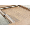 Ansonia Turned Leg Farmhouse White & Wood Extending Dining Table | O-CS&RWO-CO
