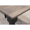 Ansonia Turned Leg Farmhouse Black & Wood Extending Dining Table | M-EB&DCD
