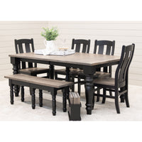 Anaheim Black & Wood Side Dining Chair | M-EB&DCD