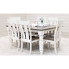 Ansonia Turned Leg Farmhouse White & Wood Extending Dining Table | M-CS&DCD