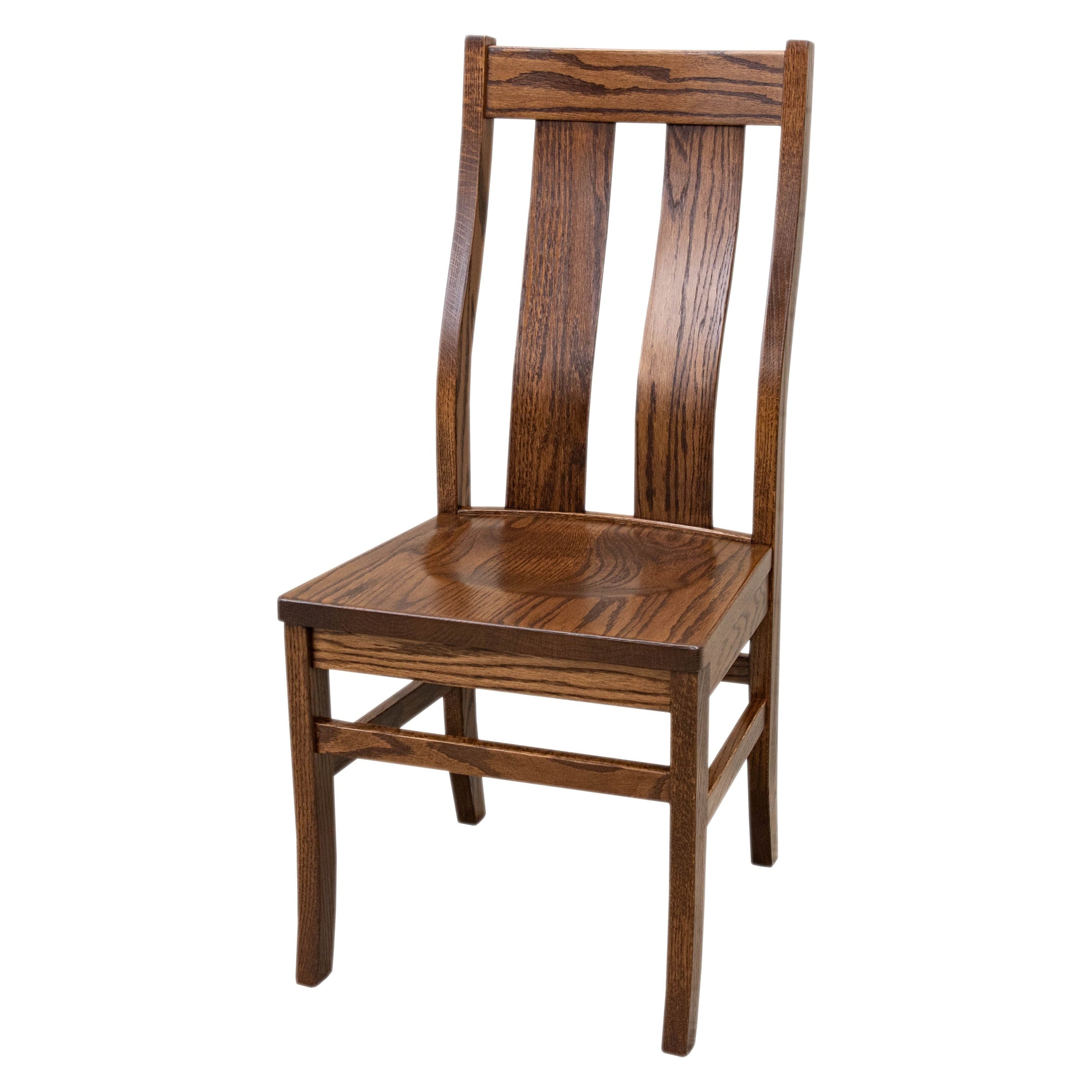 Anaheim Straight Top Oak Wood Side Dining Chair | ASB