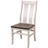 Anaheim Straight Top White & Wood Side Dining Chair | O-GW&RWO-SB