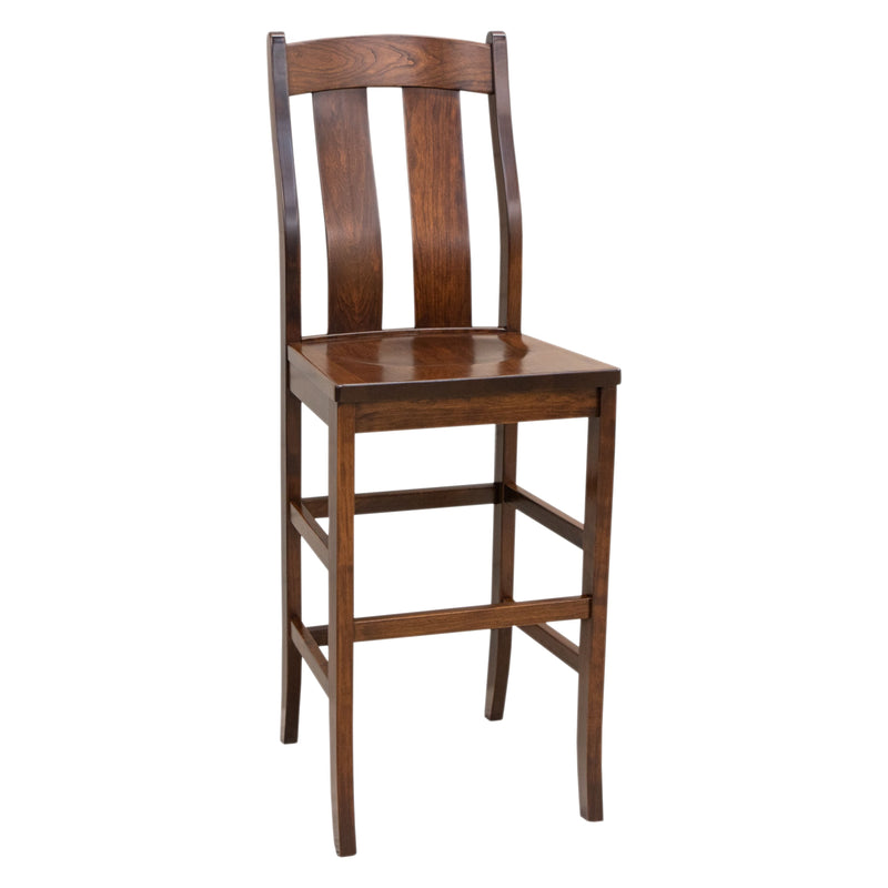 Anaheim Cherry Wood 24" Stationary Bar Stool | GB