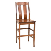 Anaheim Cherry Wood 24" Stationary Bar Stool | MC