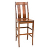 Anaheim Cherry Wood 24" Stationary Bar Stool | MC