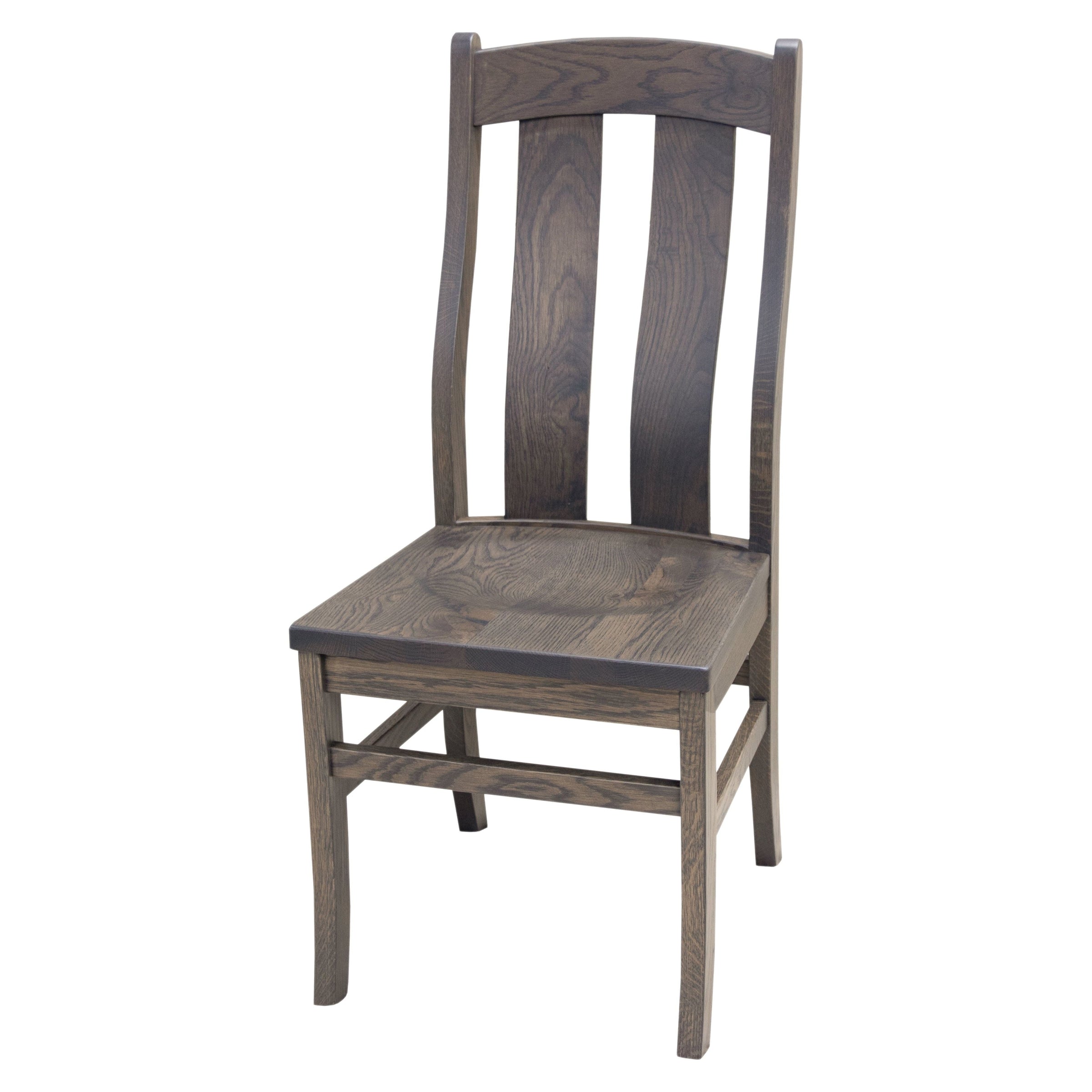 Anaheim Rustic White Oak Wood Side Dining Chair | SB