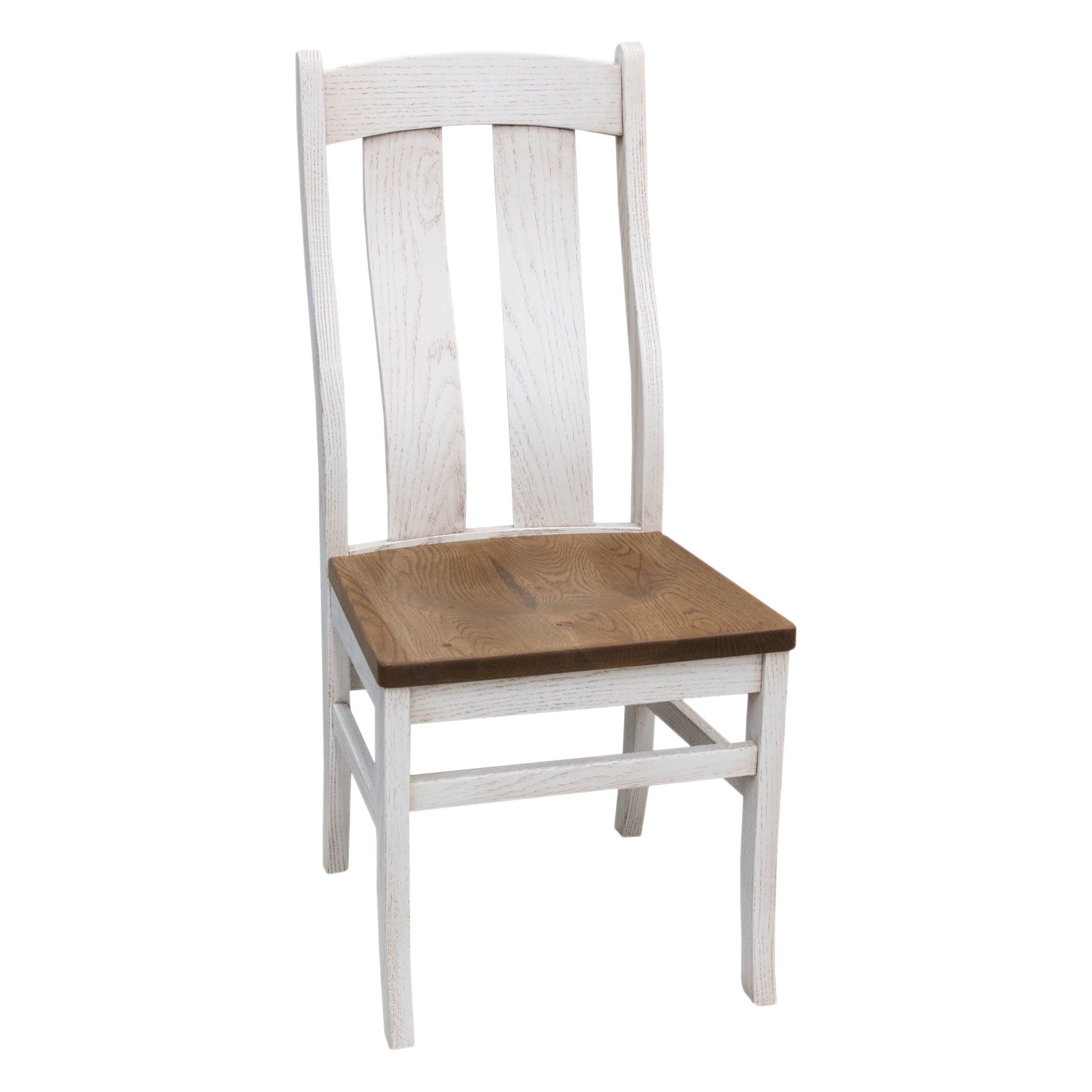 Anaheim White & Wood Side Dining Chair | O-CS&RWO-CO