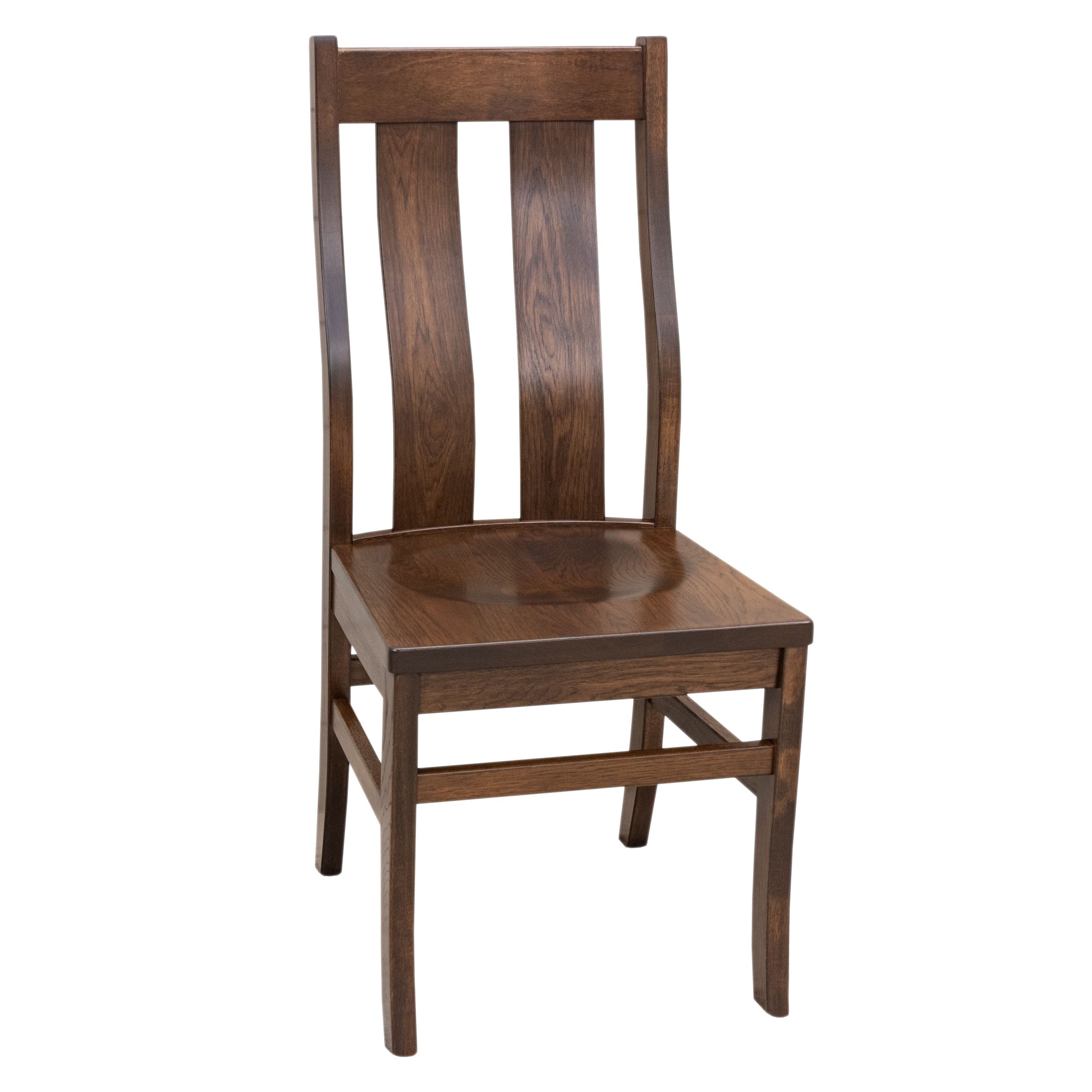 Anaheim Straight Top Hickory Wood Side Dining Chair | BV