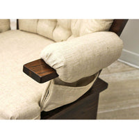 Amish Classic Oak Wood Swivel Glider Rocker & Ottoman | ASB-4285-K