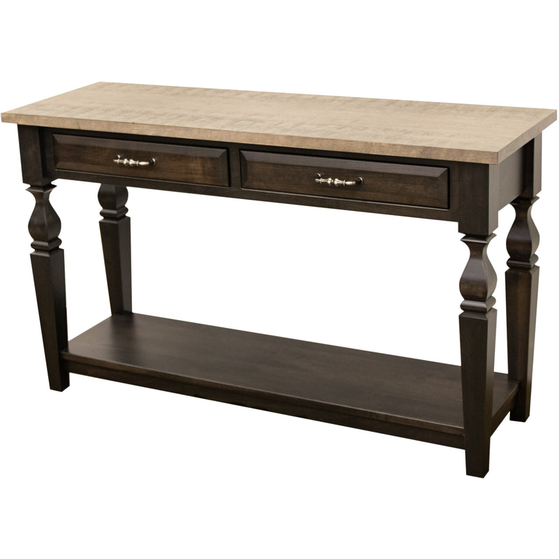 Maysville Black & Wood Open Sofa Table | M-DK&RWO-GRB