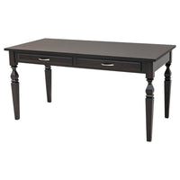 Maysville Oak Wood Black Writing Desk | EB