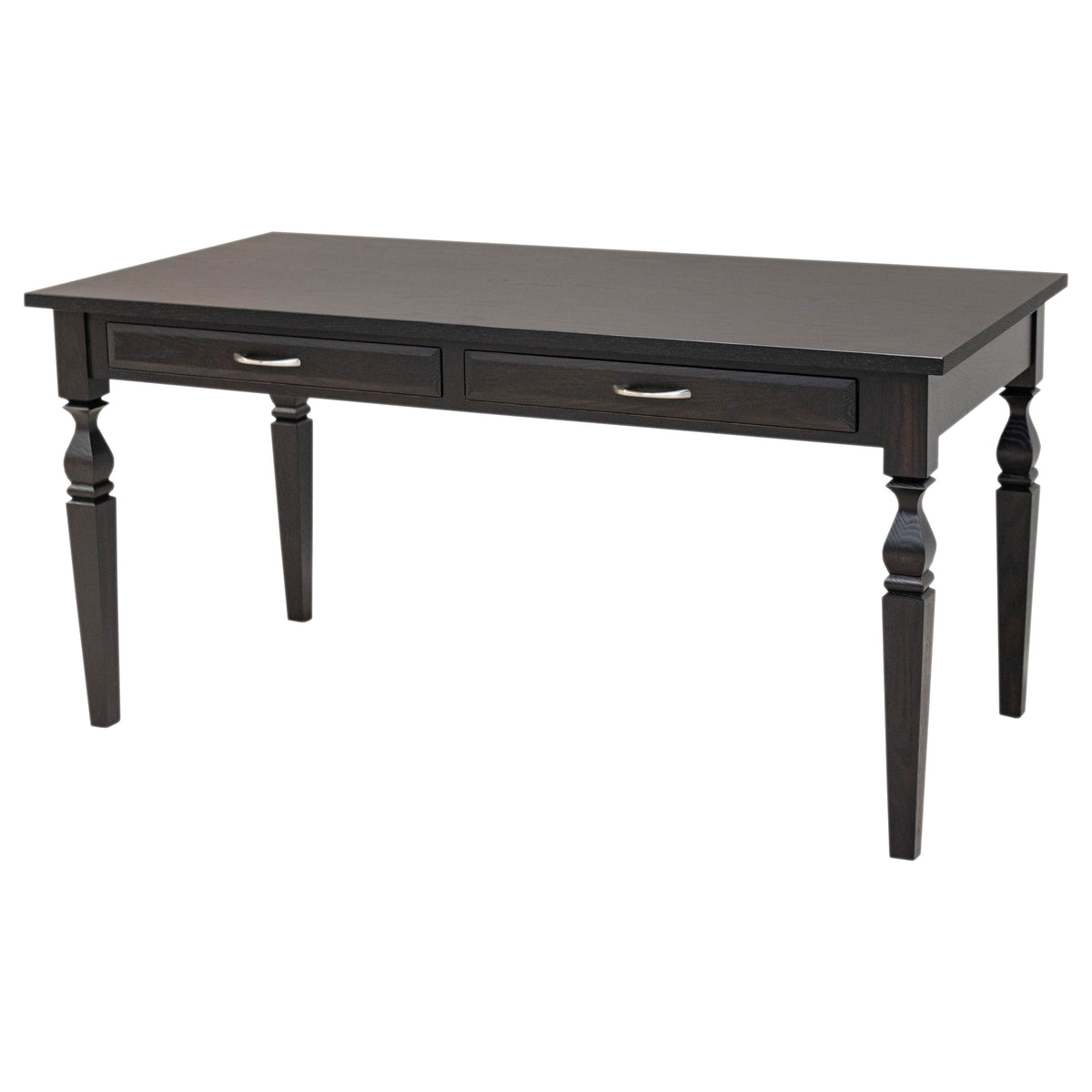 Maysville Oak Wood Black Writing Desk | EB