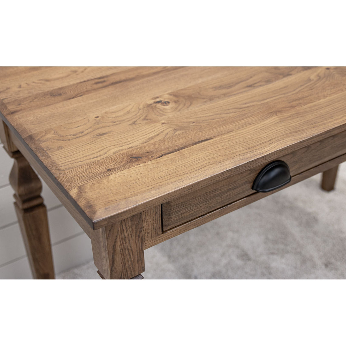 Asher White Oak Wood Writing Desk | CO