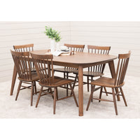 Aster Mid Century Maple Wood Extending Dining Table | HC