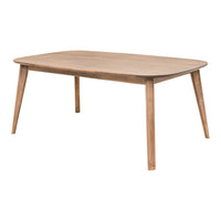 Aster Mid Century Maple Wood Extending Dining Table | WB