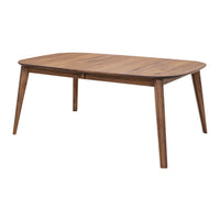 Aster Mid Century Hickory Wood Extending Dining Table | CO