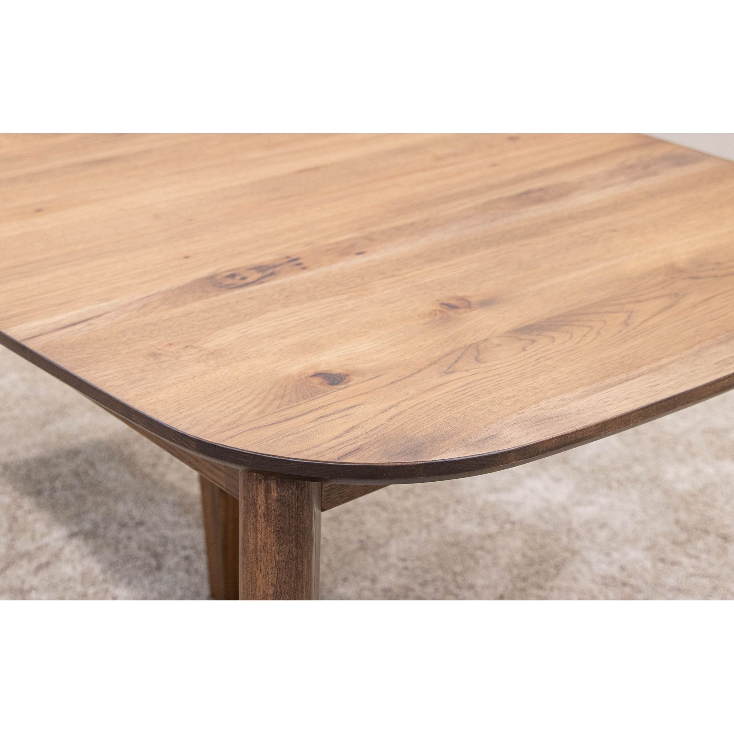 Aster Mid Century Hickory Wood Extending Dining Table | CO