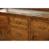 Modern Farmhouse Quarter Sawn White Oak Wood Buffet with Hutch Topper | GB