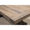 Alice Trestle Black & Wood Extending Dining Table with Built-Down Top | M-DK&SP
