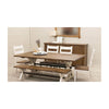 Alice Trestle White & Wood Dining Table | M-CS&RQSWO-CO