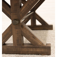 Alice Trestle Maple Wood Extending Dining Table with Built-Down Top | CO