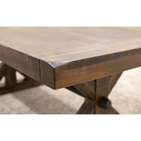 Alice Trestle Maple Wood Extending Dining Table with Built-Down Top | CO