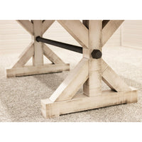 Alice Trestle White & Wood Dining Table | M-CS&RQSWO-CO
