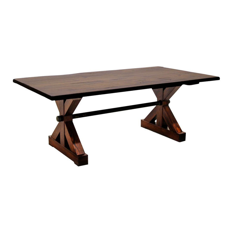 Alice Trestle Quarter Sawn White Oak Wood Dining Table | GB