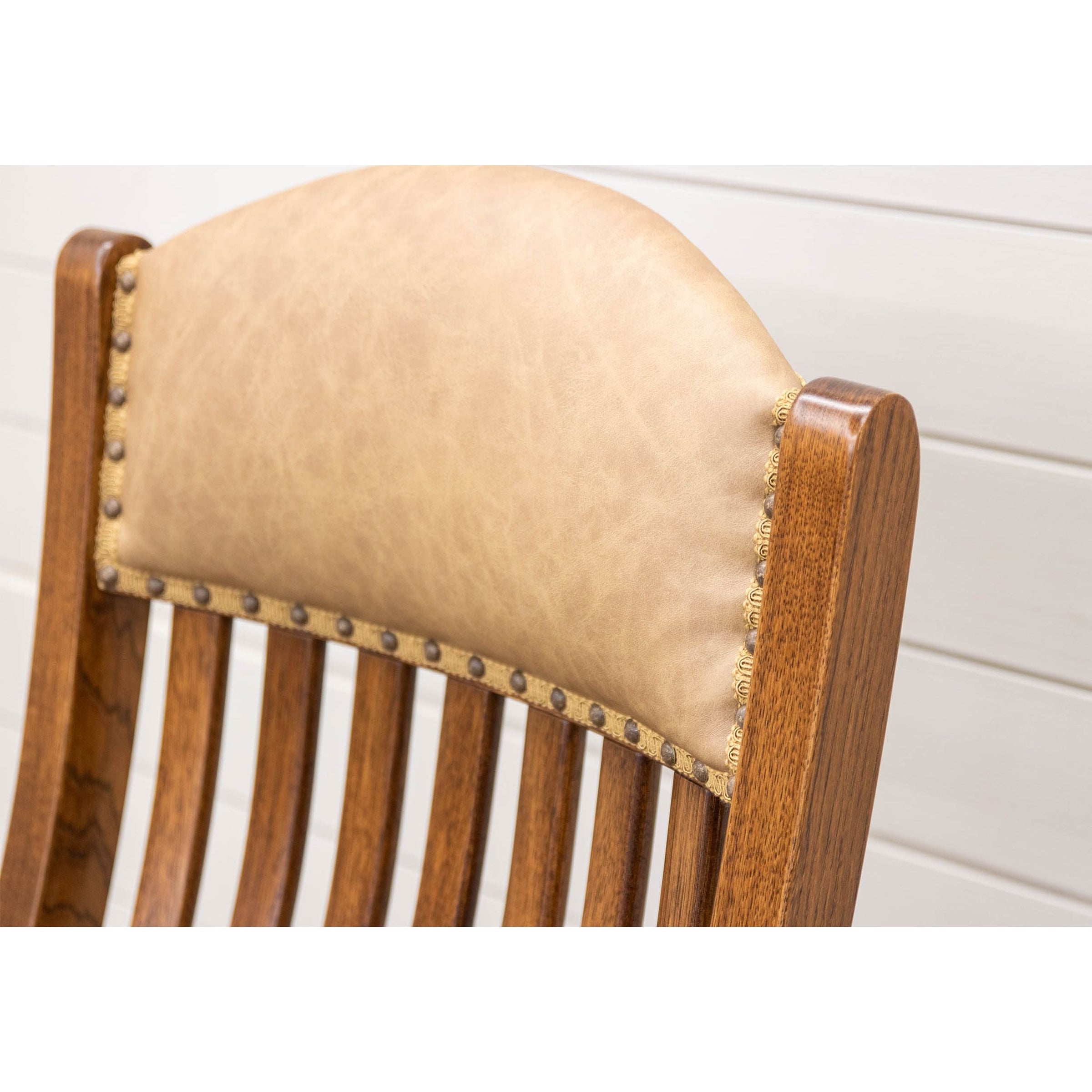 American Tan Leather Rocker | RH-ASB