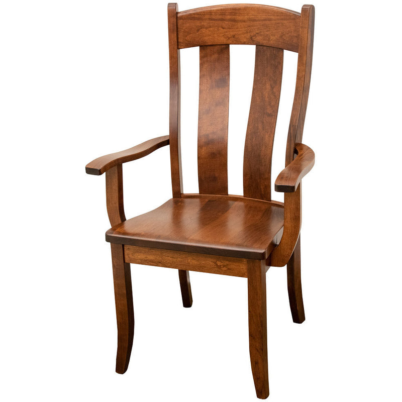 Augusta Cherry Wood Arm Dining Chair | MC