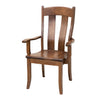 Augusta Hickory Wood Arm Dining Chair | ASB