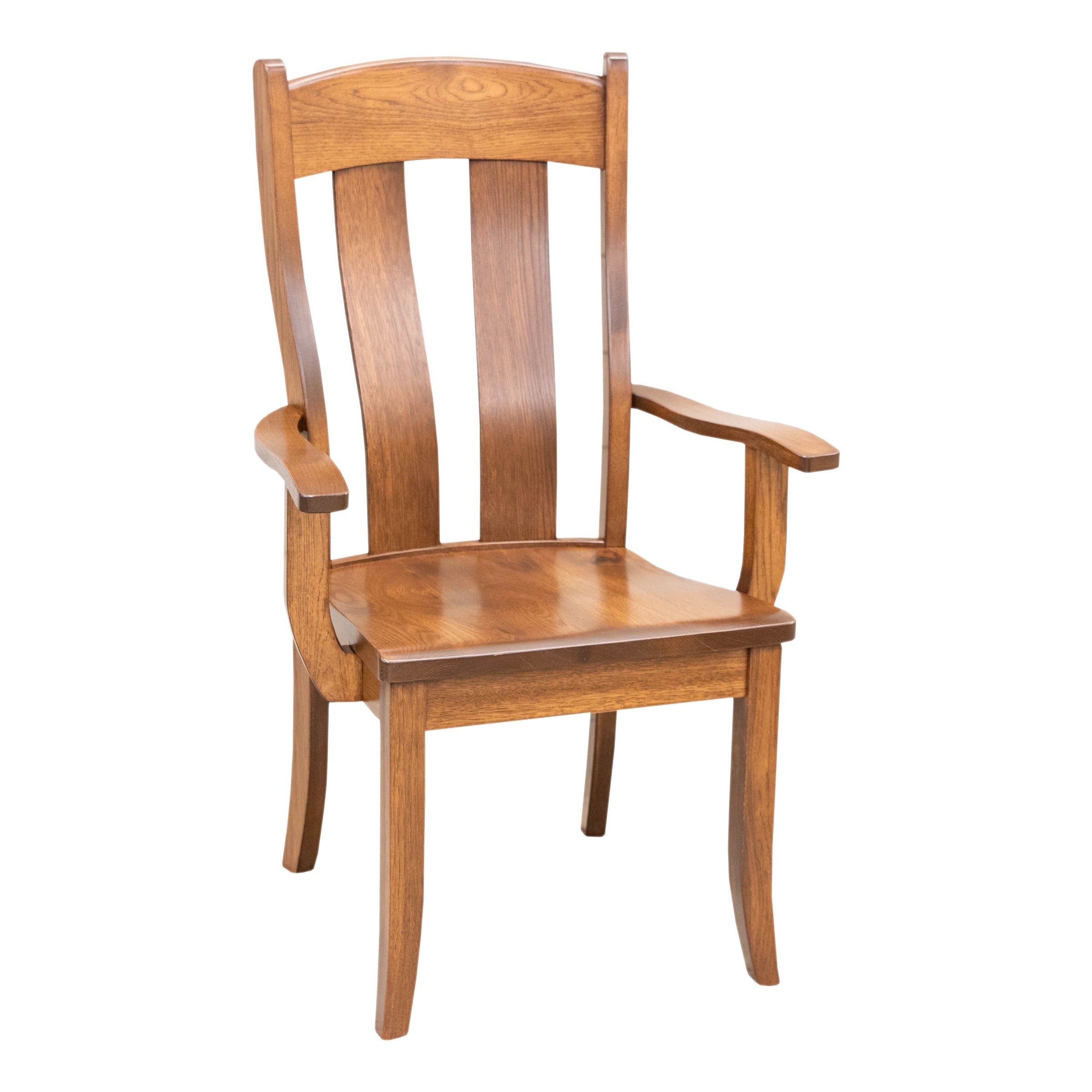 Augusta Hickory Wood Arm Dining Chair | MC