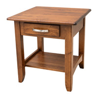 Augusta Maple Wood Large Square Open End Table | BOS