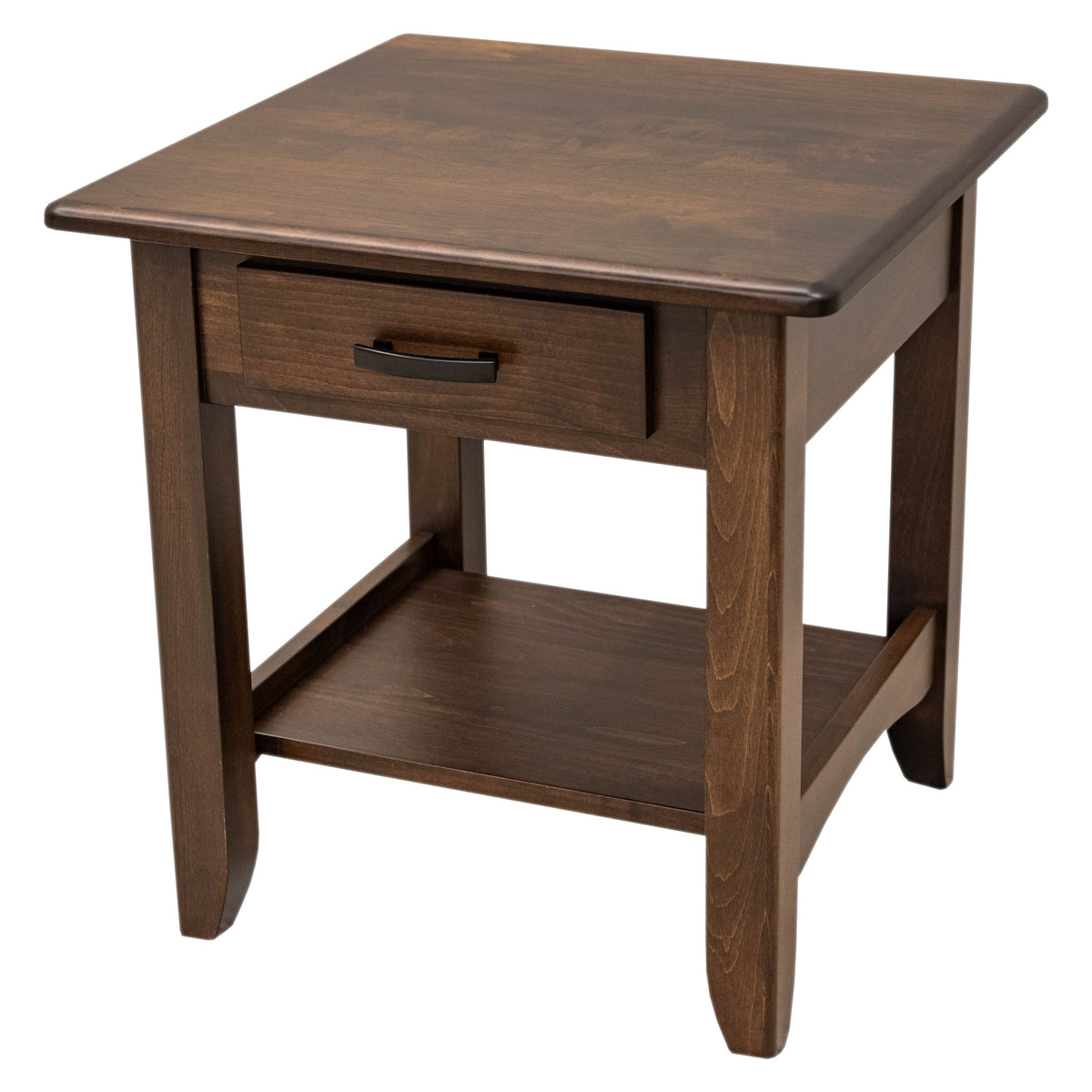 Augusta Maple Wood Large Square Open End Table | BV