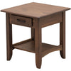 Augusta Walnut Wood Large Square Open End Table | CO
