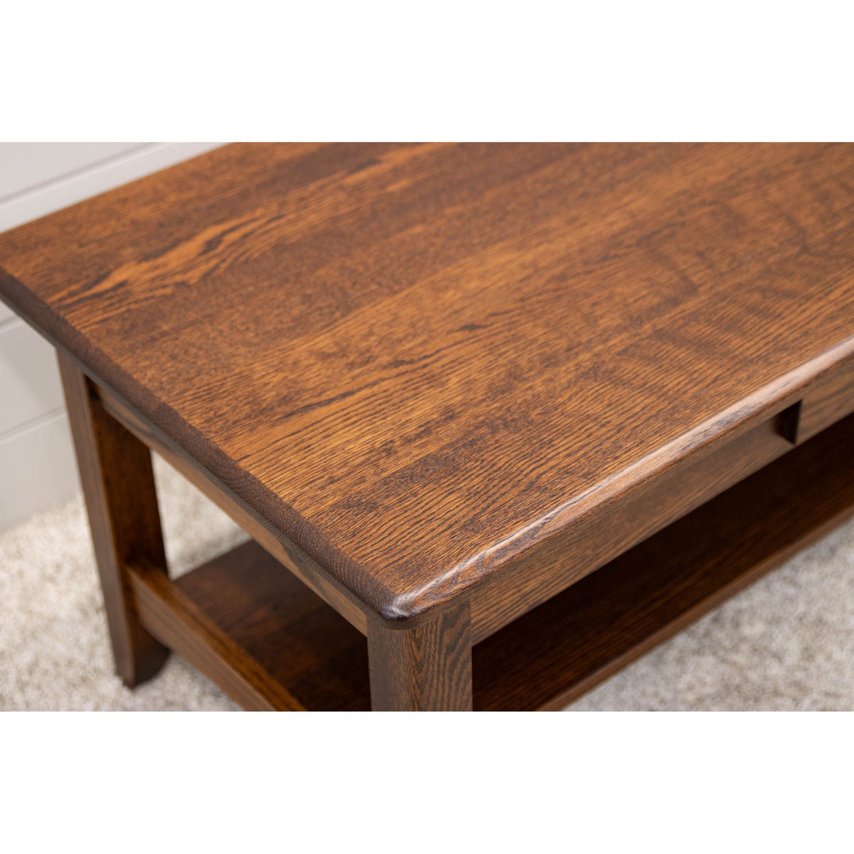 Augusta Oak Wood Rectangle Open Coffee Table | ASB