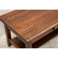 Augusta Oak Wood Rectangle Open Coffee Table | ASB