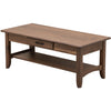Augusta Walnut Wood Rectangle Open Coffee Table | CO