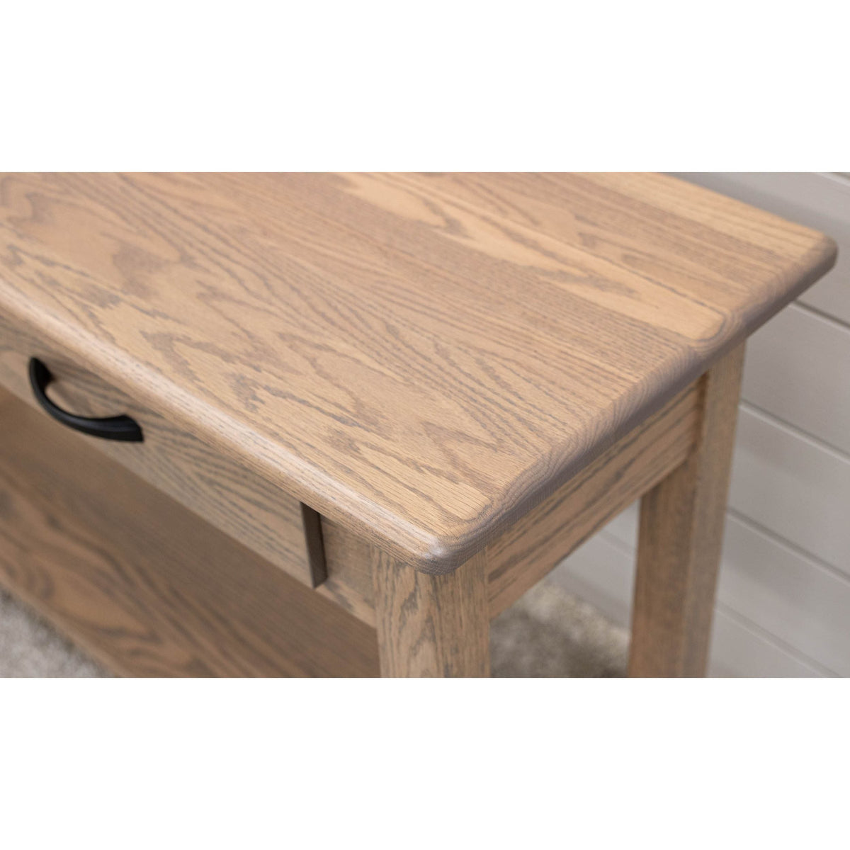 Augusta Oak Wood Open Sofa Table | VD