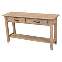 Augusta Oak Wood Open Sofa Table | VD