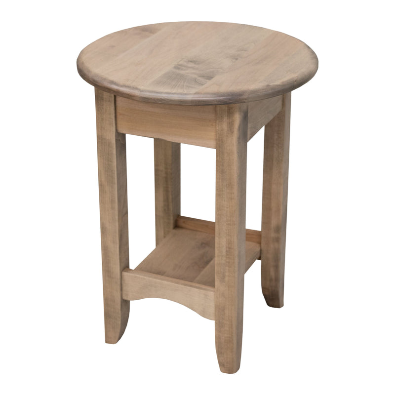 Augusta Maple Wood Round Open End Table | DS