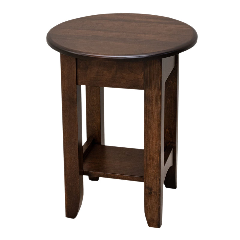Augusta Maple Wood Round Open End Table | BV