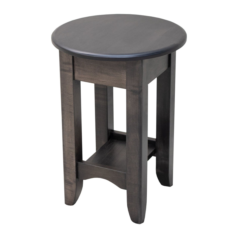 Augusta Maple Wood Round Open End Table | GS