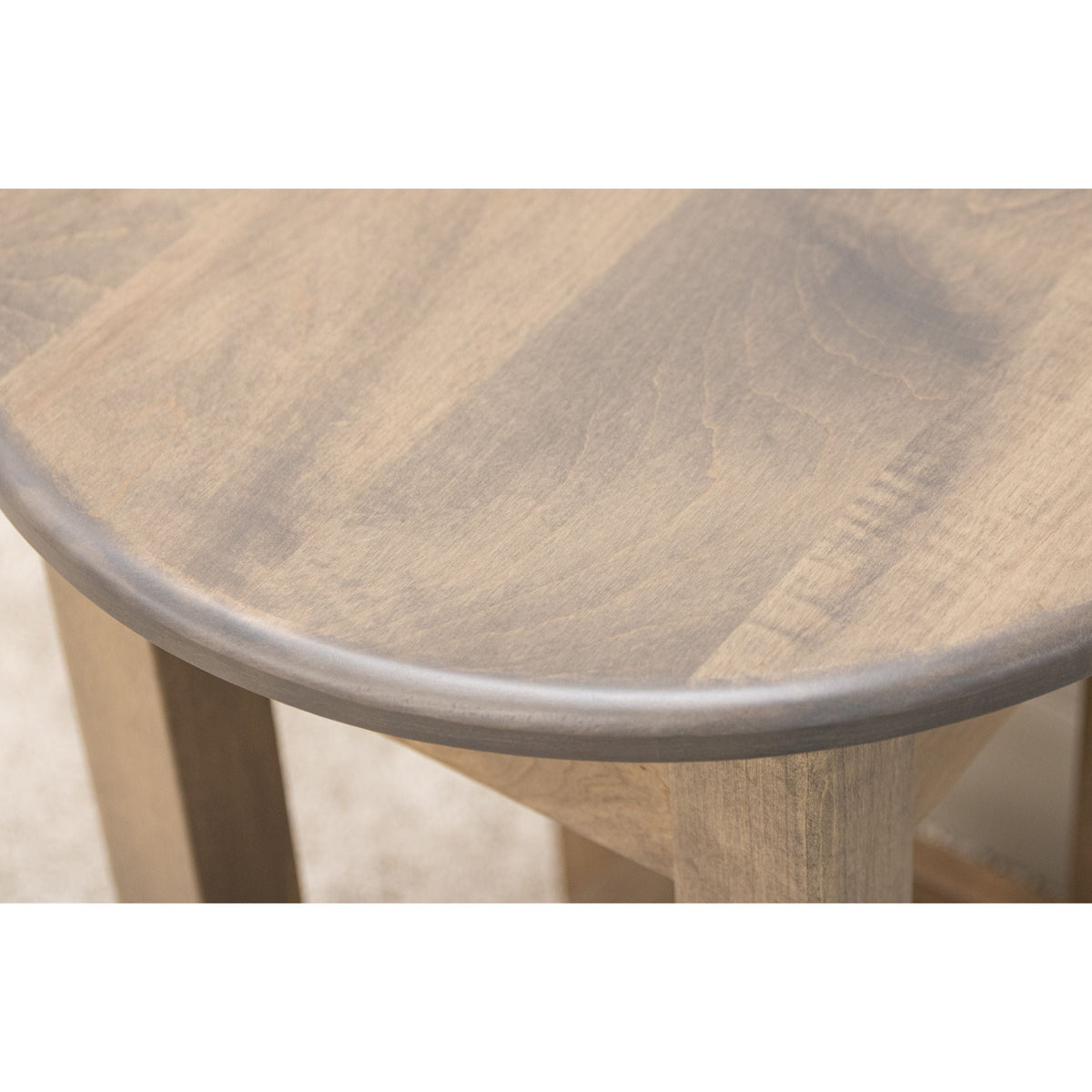 Augusta Maple Wood Round Open End Table | VD