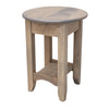 Augusta Maple Wood Round Open End Table | VD