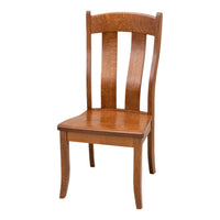 Augusta Rustic Quarter Sawn White Oak Wood Side Dining Chair | MC