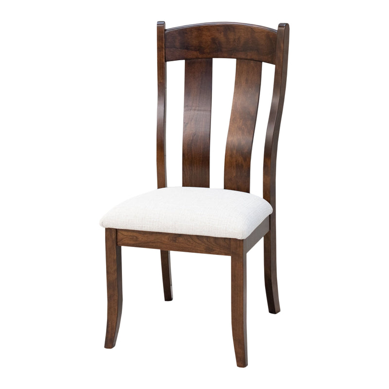 Augusta Cherry Wood Side Dining Chair with Fabric Seat | ASB